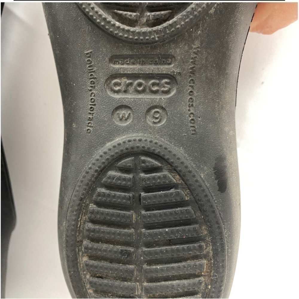 Crocs Thea Ballet Sling Back Flats Black Size 9 - Picture 6 of 9